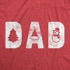 Mens Dad Christmas T Shirt Funny Xmas Holiday Party Tee For Father Graphic - Crazy Dog Men's T Shirt - 2 of 4