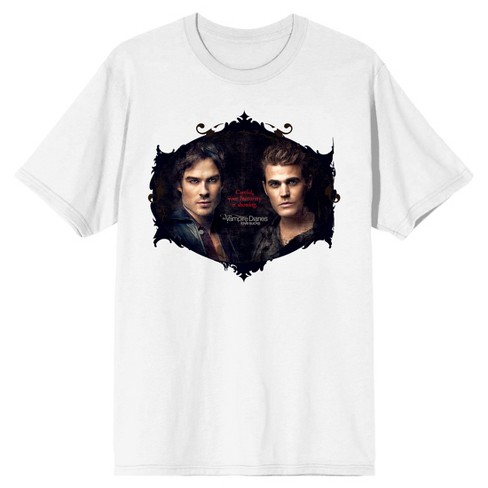 Syd Reproducere pille Vampire Diaries Vampire Brothers Men's White T-shirt : Target