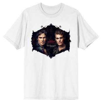 Vampire Diaries Vampire Brothers Men's White T-shirt