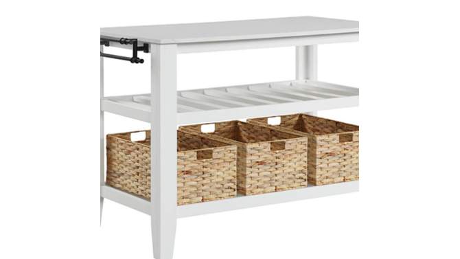 50&#34; Sezye Kitchen Carts and Islands White Finish - Acme Furniture, 2 of 9, play video
