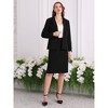 INSPIRE CHIC Women's Business Formal Blazer and Pencil Skirt Suit Set 2 Pcs - 3 of 4
