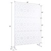 DSVIMOY Outdoor & Indoor Privacy Screen, Freestanding Decorative Privacy Screen for Deck Balcony Patio, White, 48"*76"*16" - 3 of 4