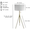 58" - 72"H Adjustable Tripod Floor w/ KD Shade (1PCS/CTN) (1.78/9.9) - 2 of 4