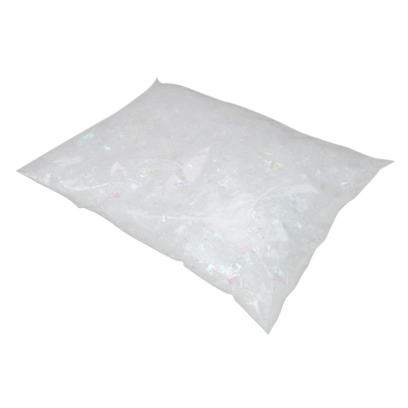 Northlight White Iridescent Artificial Powder Snow Flakes for Christmas Decor 1.75qts, 2 of 4
