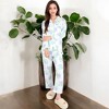 Anna-Kaci Lounge Women's Floral Print 2-Piece Pajama Set with Long Sleeve Button-Up Top and Relaxed Fit Pants - 2 of 4