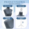 FDW Mannequin Adjustable Height Female Mannequin Torso 49-63in Height Wooden Tripod Stand with High Density Foam Velvet Fabric Covering Perfect - 4 of 4