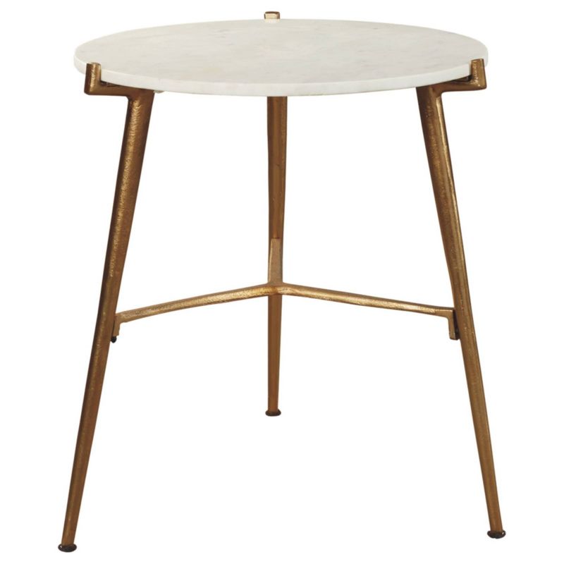 Chadton Side Table White/Gold Finish - Signature Design by Ashley, 3 of 10