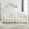NicBex 82 Inch Teddy Sofa Couch 3-Seater Sofa with 3 Back Pillows and 3 Back Cushions for Living Room,Apartment,Bedroom - 2 of 4