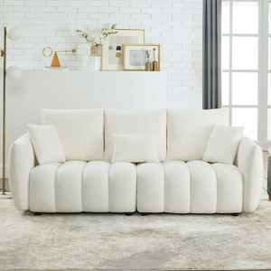 CAVINAS Cloud Couch Teddy Upholstered Sofa Couch Lounge Chair with Pillows for Living Room - 1 of 4