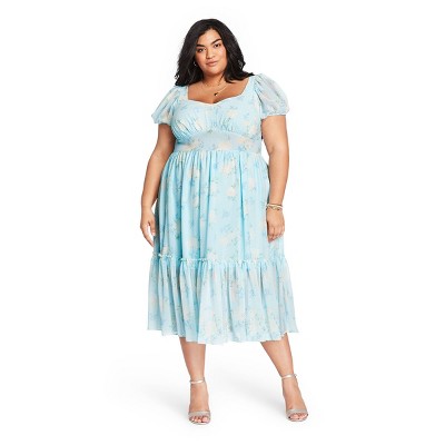 target blue floral dress