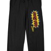 Ms. Marvel Disney+ Sloth Baby Men's Black Sleep Pajama Pants - 2 of 4