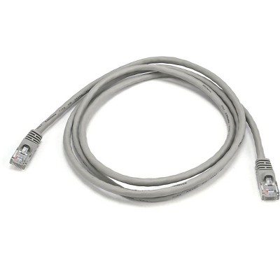 Monoprice Cat5e Ethernet Patch Cable - 5 Feet - Gray | Network Internet Cord - RJ45, Stranded, 350Mhz, UTP, Pure Bare Copper Wire, 24AWG