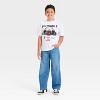 Boys' Formula 1 Speedway Short Sleeve Oversized Graphic T-Shirt - White - 4 of 4