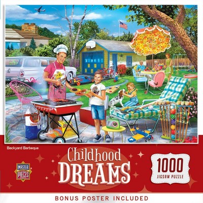 MasterPieces Childhood Dreams Puzzles Collection - Backyard Barbeque 1000 Piece Jigsaw Puzzle