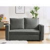 NicBex 62.5" Sofa Bed Loveseat Couch with Pull Out Bed & Adjustable Backrest,Upholstered Sleeper Sofa for Living Room,Bedroom,Office - 3 of 4