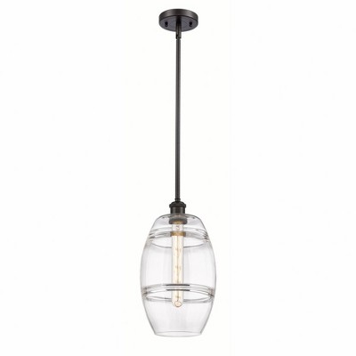 Vaz - 1 Light Stem Hung Mini Pendant In Industrial Style-9.88 Inches Tall and 8 Inches Wide