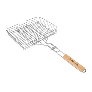 Stansport Heavy Duty Basket Broiler with Lockable Grill Grate - 1 of 4