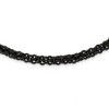 Black Bow Jewelry 7mm Black Plated Stainless Steel Fancy Link Chain Necklace, 24 inch - 2 of 4