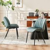 YOUNIKE Modern Dining Room Chairs Set of 2 Armless Kitchen Diner Chair Leather Upholstery Chairs for Dining Table 19.29"Wx19.69"Dx18.5"H - 2 of 4