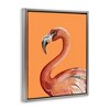 Stupell Industries Tropical Flamingo Bird Portrait Watercolor Detail Floating Frame Canvas Art - 2 of 4
