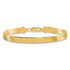 Black Bow Jewelry 5.5mm 10k Yellow Gold Solid Herringbone Chain Bracelet - 2 of 4