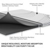FlexPedic Flippable 2in Thick Carbon Memory Foam Mattress Topper w/ Cover, Queen - 3 of 4