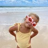 Sunnylife Kids Swim Goggles - Cotton Candy Cherry Pink, 3D Cherry Band - 3 of 4