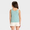 Girls' Pointelle Fitted Lace Trim Tank Top - Cat & Jack™ - 2 of 3