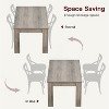 Dining Table for 4-6, 63" Wood Farmhouse Rectangular Dining Room & Kitchen Table for 4 for Apartment, Home - 3 of 4