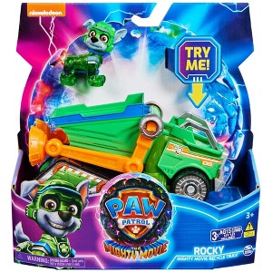 PAW Patrol: The Mighty Movie, Recycler Truck with Lights, Sounds & Rocky Figure, Ages 3+ - 1 of 4