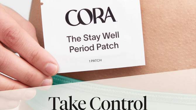 Cora Hormone-Free Herbal Patch for Menstrual Cramp Relief - 6ct, 2 of 6, play video