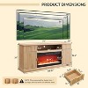 SinCiDo Living Room Modern Fireplace TV Stand for up to 80" TV w/ 36" Electric Fireplace, Adjustable Shelves & Hidden Drawers,Remote Control - 2 of 4