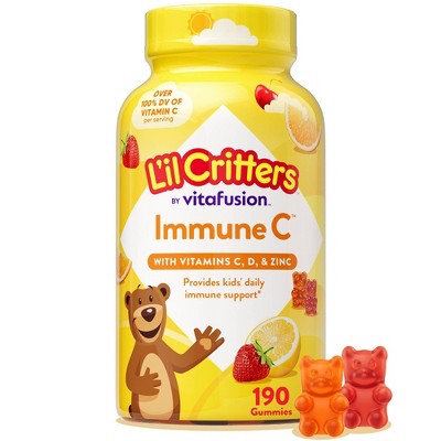L'il Critters Immune C Dietary Supplement Gummies - Fruit - 190ct