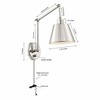 Crystorama Lighting Mitchell 1 - Light Swing Arm Lamp in  Polished Nickel - 4 of 4