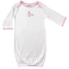 Luvable Friends Baby Girls Cotton Gowns, Bird, 0-6 Months - 3 of 4