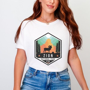 Simply Sage Market Zion National Park Badge Garment Dyed Tee - 1 of 4
