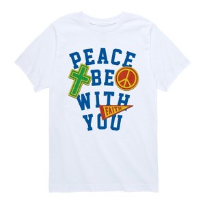 Boys' - Instant Message - Peace Be With You Short Sleeve Graphic T-Shirt - 1 of 4