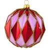 Cody Foster 3.5 Inch Midcentury Diamond Baubles Large Christmas Tree Ornament , Christmas Decor Honeycomb Waffle Mid-Century (1PC) - 3 of 4