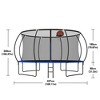 Jump Into Fun 14 FT Pumpkin Trampoline With Basketball Hoop,Rubber Ball,Air Pump,8 Black PVC Covers,1050mm Foam Poles, And Anti-Collapse Fiber Netting - 3 of 4