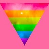 Adult Design By Humans Pride Rainbow Galaxy Triangle By TheRandom Racerback Tank Top - 2 of 2