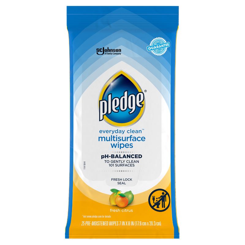 Pledge Fresh Citrus Multisurface Cleaning Wipes - 25ct, 4 of 16
