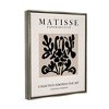 Stupell Industries Abstract Contemporary Black Floral Design Matisse Typography - 3 of 4