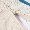 Amelie Home Nautical Anchor Pattern Square Chenille Throw Pillow - 4 of 4