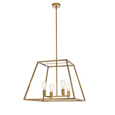 Elegant Lighting Declan 24 inch pendant in brass