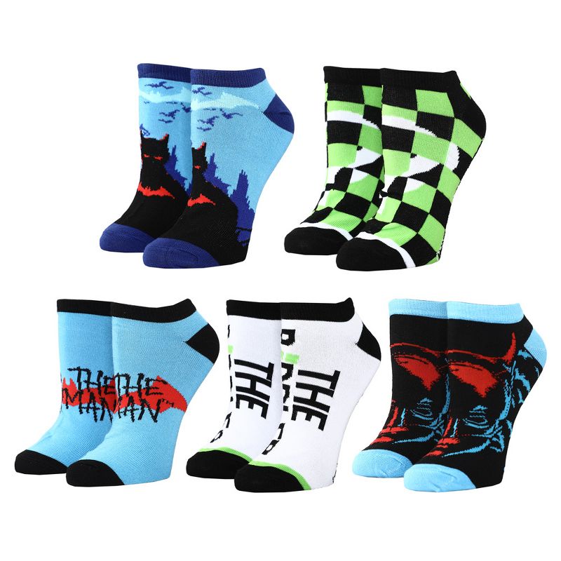 The Batman Movie 5-Pack Ankle Socks set for men, 1 of 7
