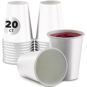 SparkSettings Disposable Paper Cups 9oz, 20 Pack - 1 of 4