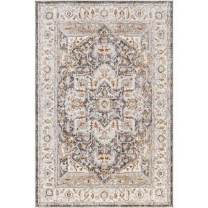 Mark & Day Kortny 6'4"x9' Rectangle Woven Indoor Area Rugs Ivory/Dark Brown: Stain-Resistant, Pet Friendly, Traditional Style - 1 of 4