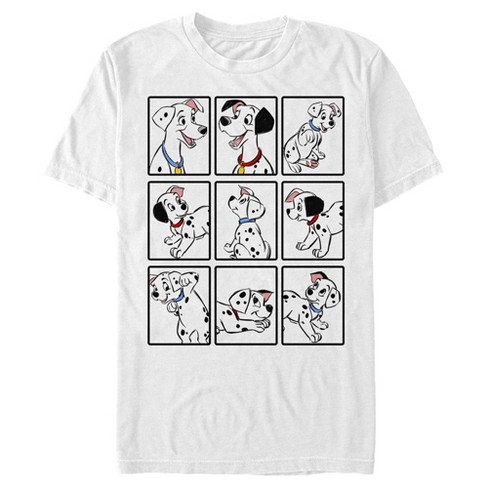 Men's One Hundred and One Dalmatians Family Grid T-Shirt - White - X Large