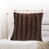 Cheer Collection Luxurious Faux Fur Throw Pillows Set of 2 - 3 of 4