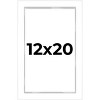 PosterPalooza | Modern Shadow Box 1" Depth White Picture Frame - UV Acrylic, Backing, Hanging Hardware - 2 of 4